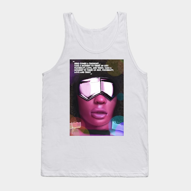 Garnet Visor Portrait Tank Top by Romeow